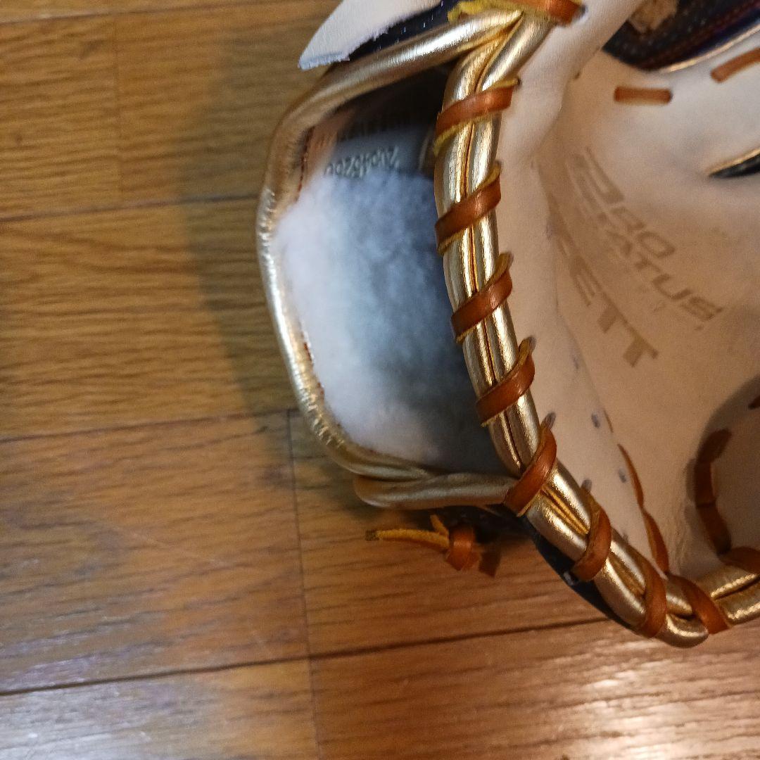 ZETT 軟式用グローブ ネイビー/ベージュ　プロステータス　限定　源田モデル