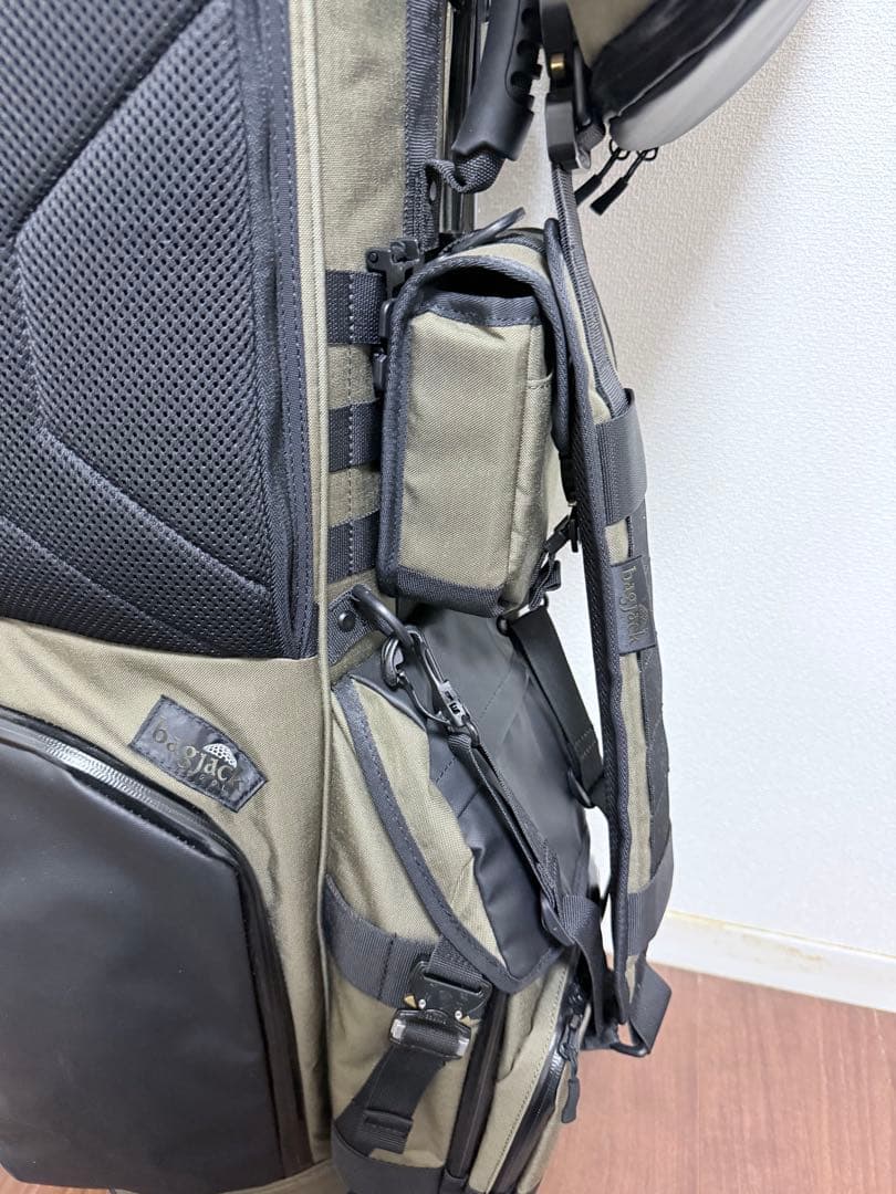 k様専 おまけ付き bagjack golf キャディバッグ カーキ