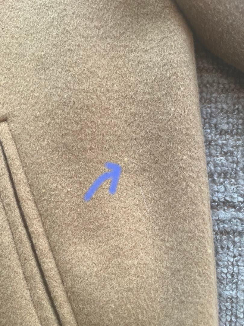 裕*様 超美品バーバリー カシミヤ混　金ボタン ノバチェック リバーコート15号