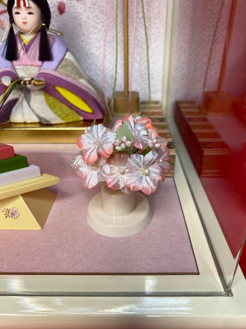 木目込み人形　アクリルケース入・ひなろこ　工房ゆうき