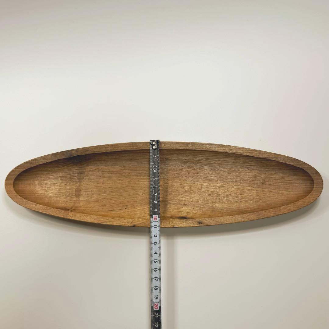 【ユタカ】木製プレート 舟形40cm& 木製ボウル 26cm