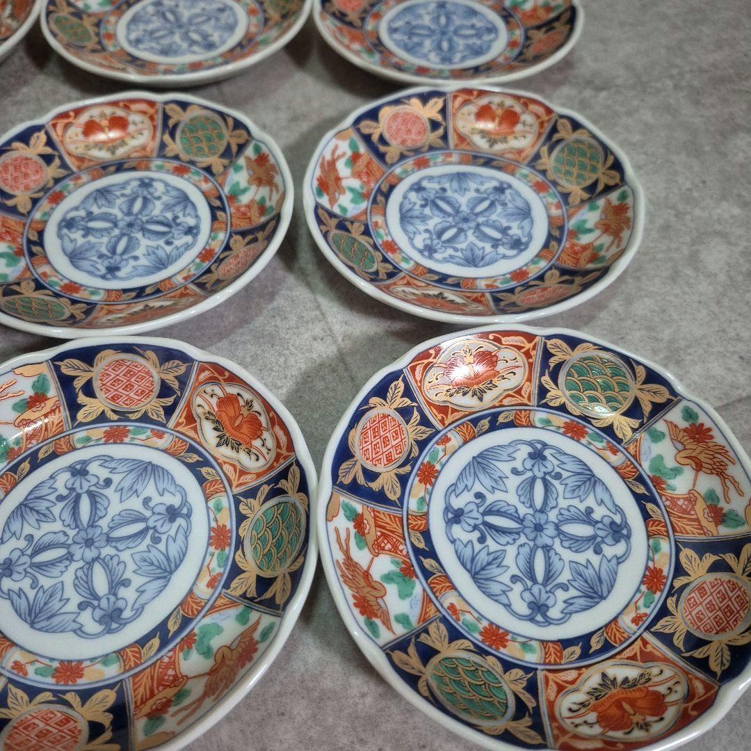 【未使用】有田焼　林斎　金彩　福寿　小皿　古伊万里　10枚　セット