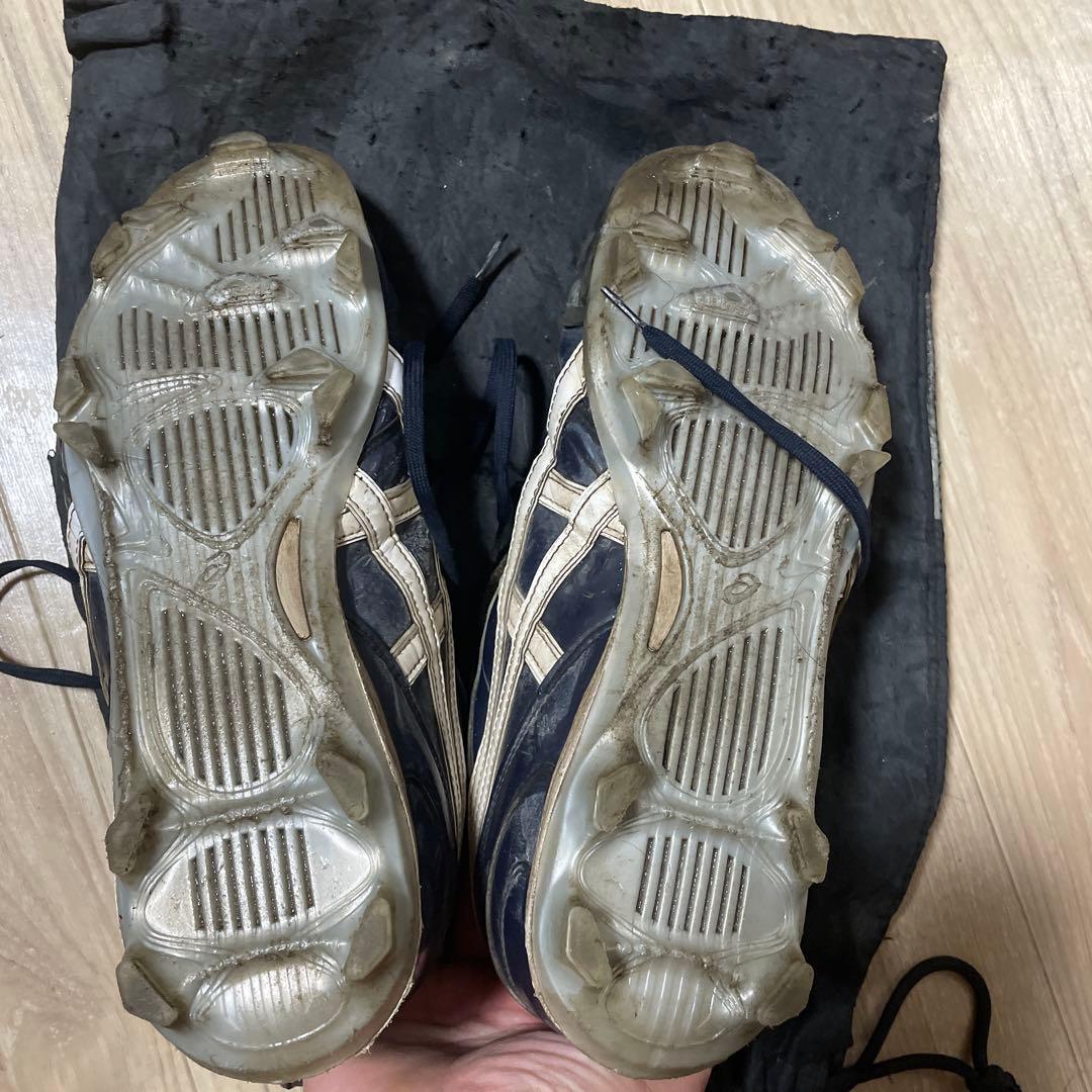 ASICS スパイクシューズ ネイビー/ホワイト