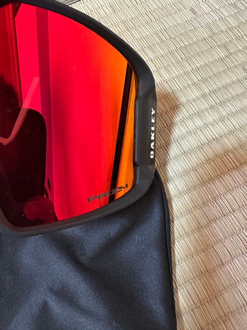美品 OAKLEY LINE MINER ゴーグル レッドミラー