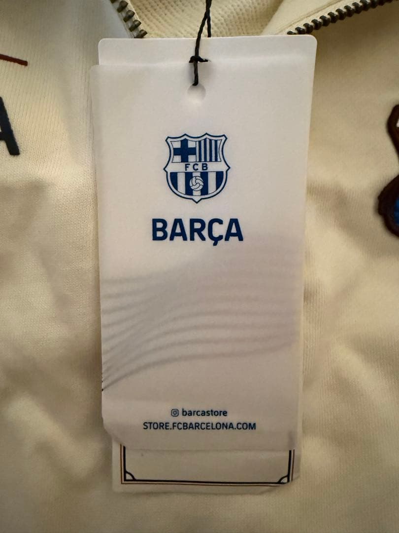 【新品未使用】FCバルセロナ ホワイト ハイネック トレーナー
