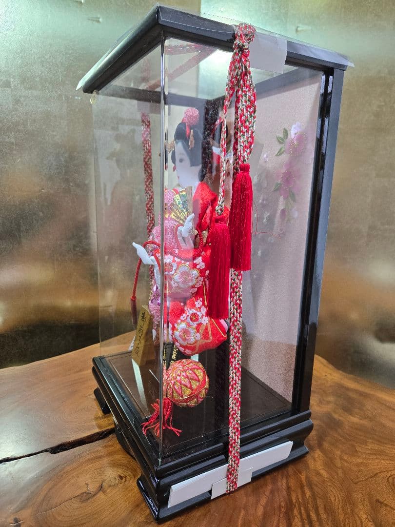 【一点限り】正月飾り　羽子板　ケース飾り　※閉店セール　H37