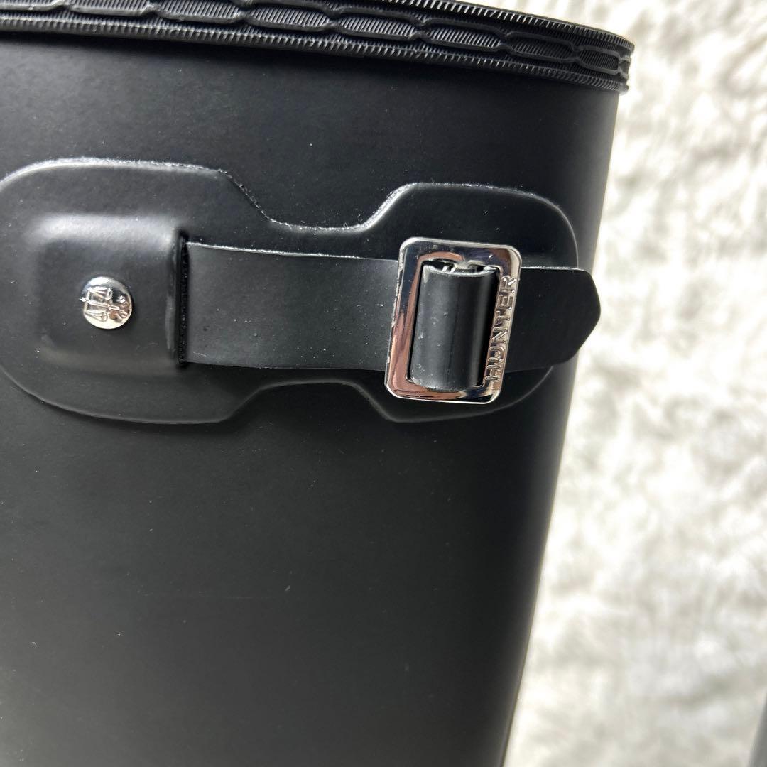 【極美品】HUNTER レインブーツロング ブラック UK6 25cm