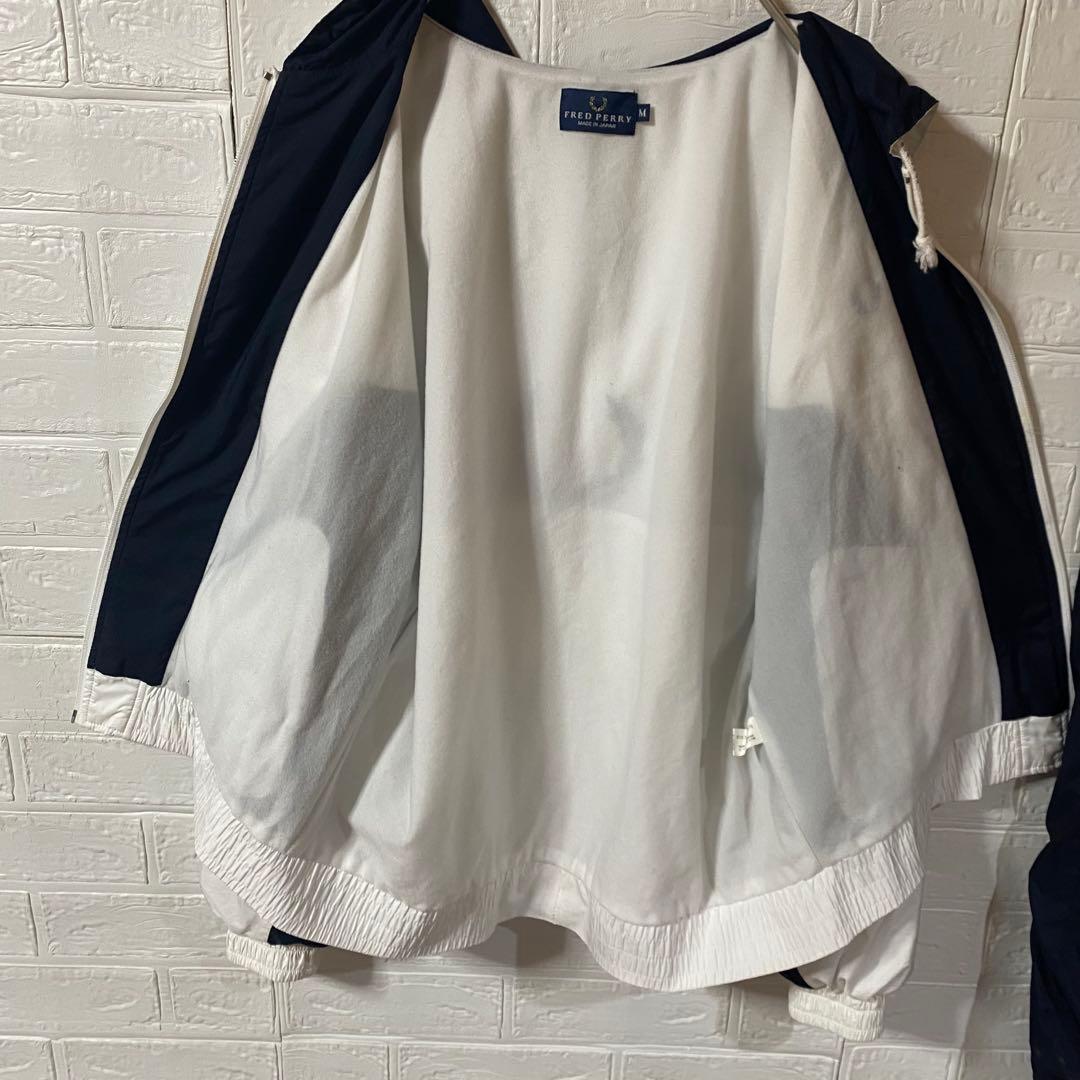 フレッドペリー　90s日本製　セットアップナイロンジャケット 総刺繍ロゴ