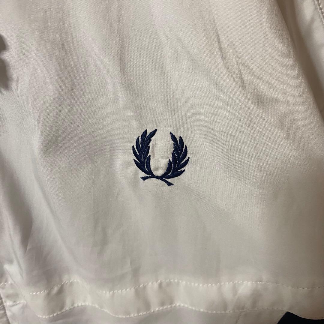 フレッドペリー　90s日本製　セットアップナイロンジャケット 総刺繍ロゴ