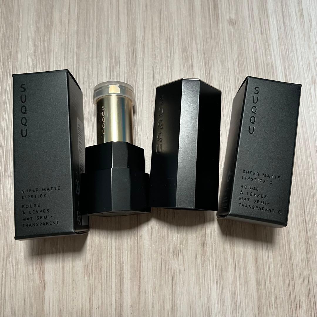 SUQQU アイシャドウ冬夜光119、チーク束間135、リップ114星彩セット