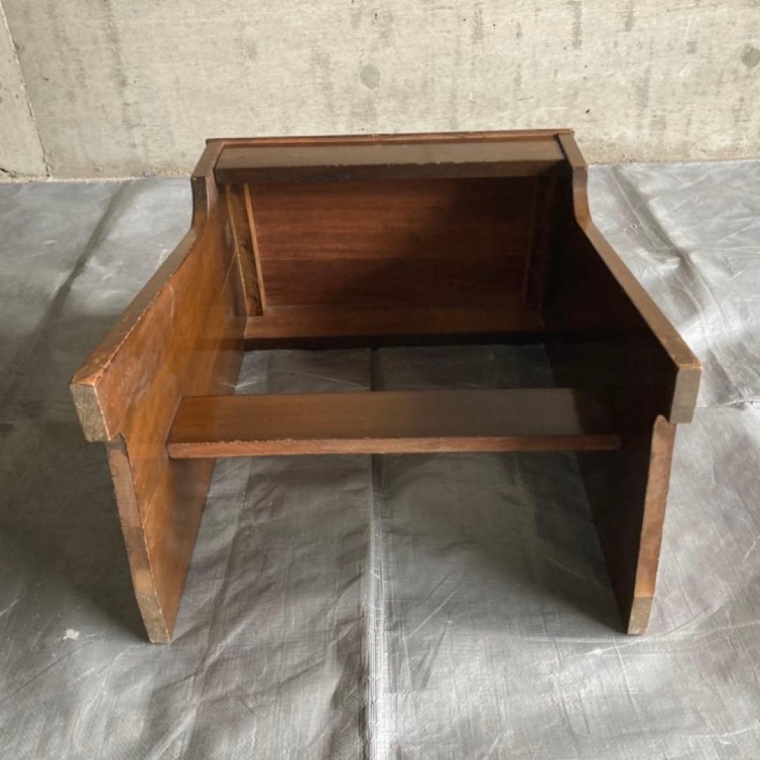 古いスツール チェア 椅子 ピアノ ミシン 台 木製 家具 レトロ ヴィンテージ