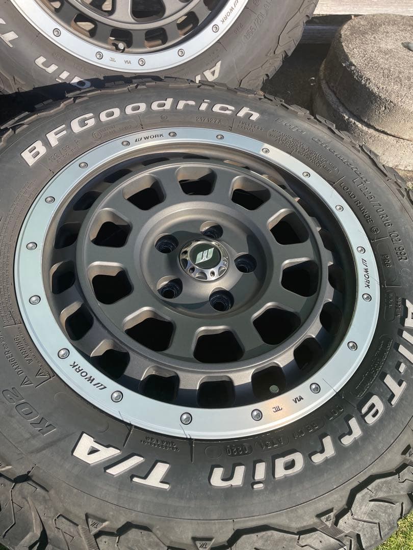 送料込み WORK T-GRABIC BF Goodrich 225/70R16