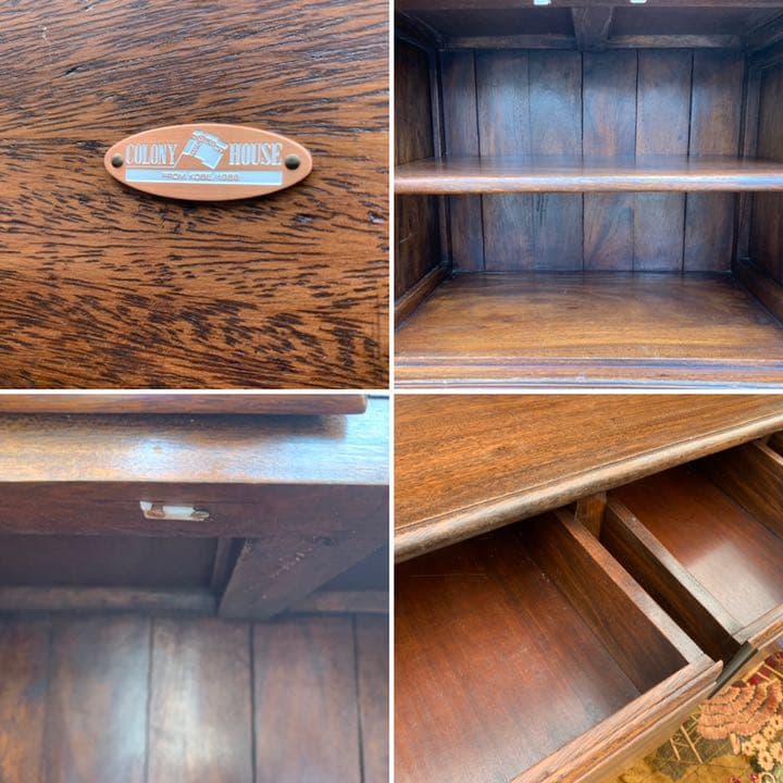 colony house 神戸家具　アンティーク　ビンテージ　飾り棚　食器棚　棚