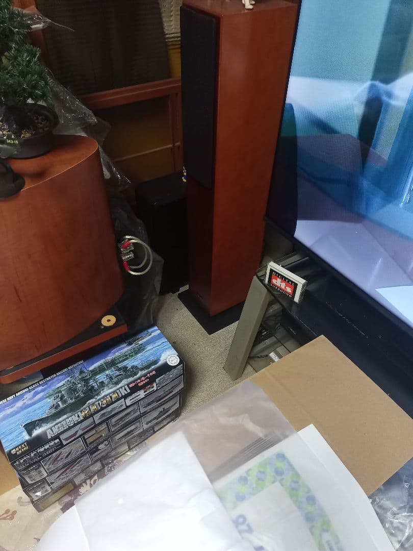 DENON フロアスタンディングスピーカー ウッド調　SC-T33SG