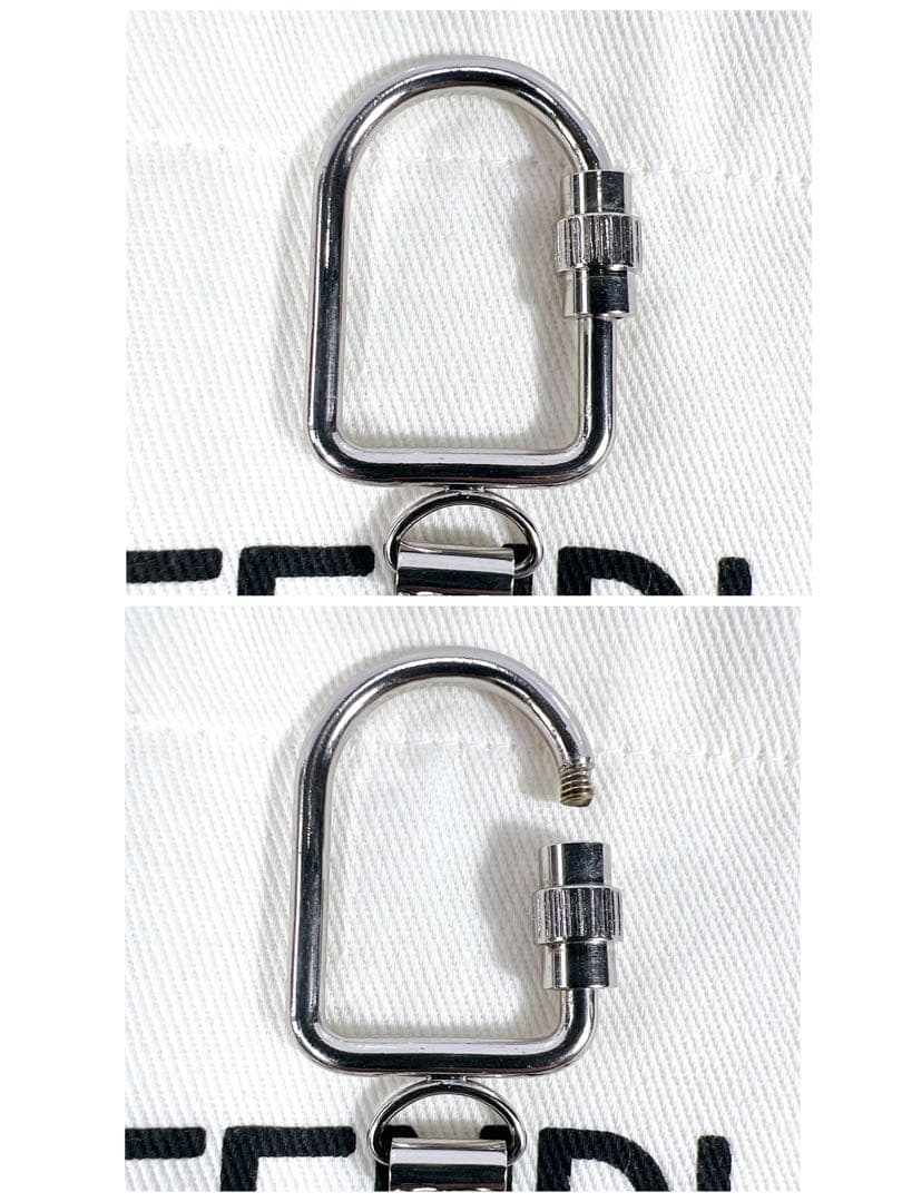 フェンディ ズッカ キーホルダー ゴールド シルバー ヴィンテージ