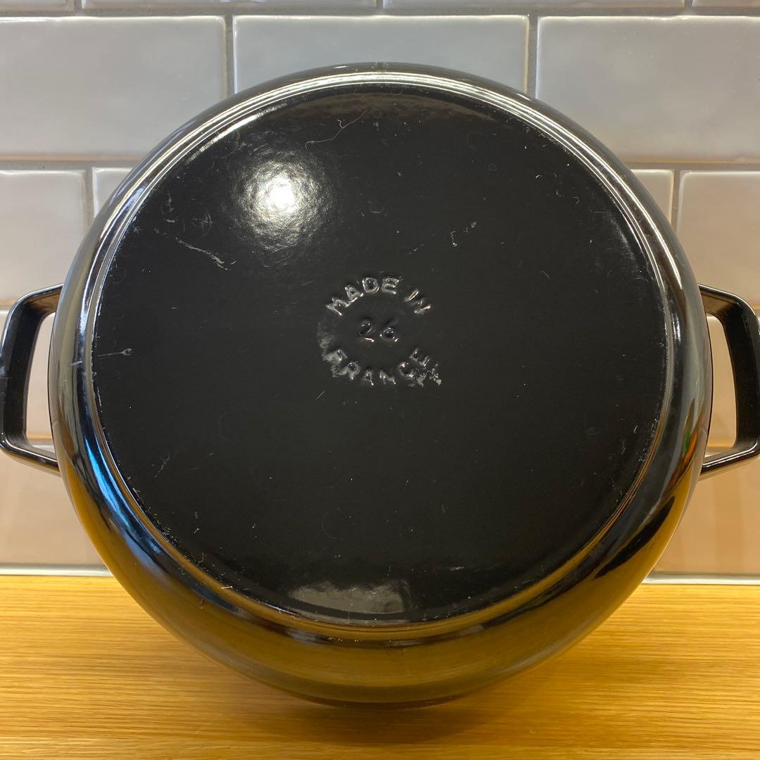STAUB ブレイザーソテーパン26cm 黒　ブラック　ストゥブ　鍋