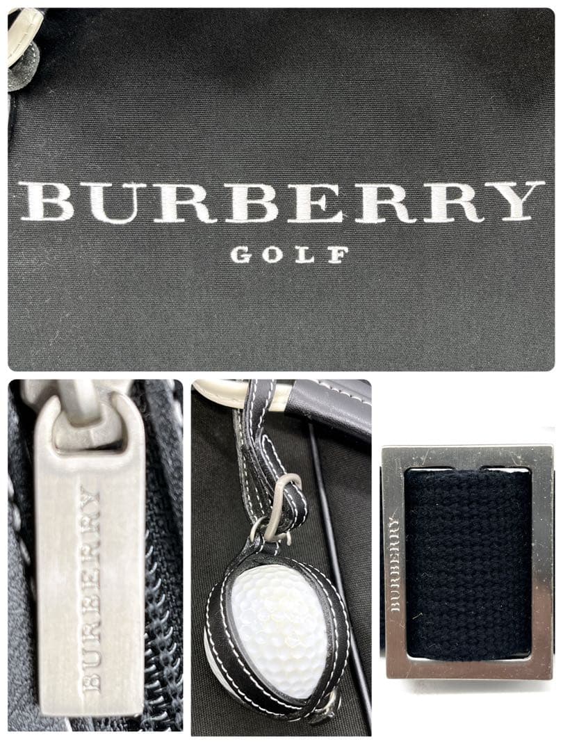 【極美品 未使用級】バーバリー ゴルフ チェック ボストンバッグ