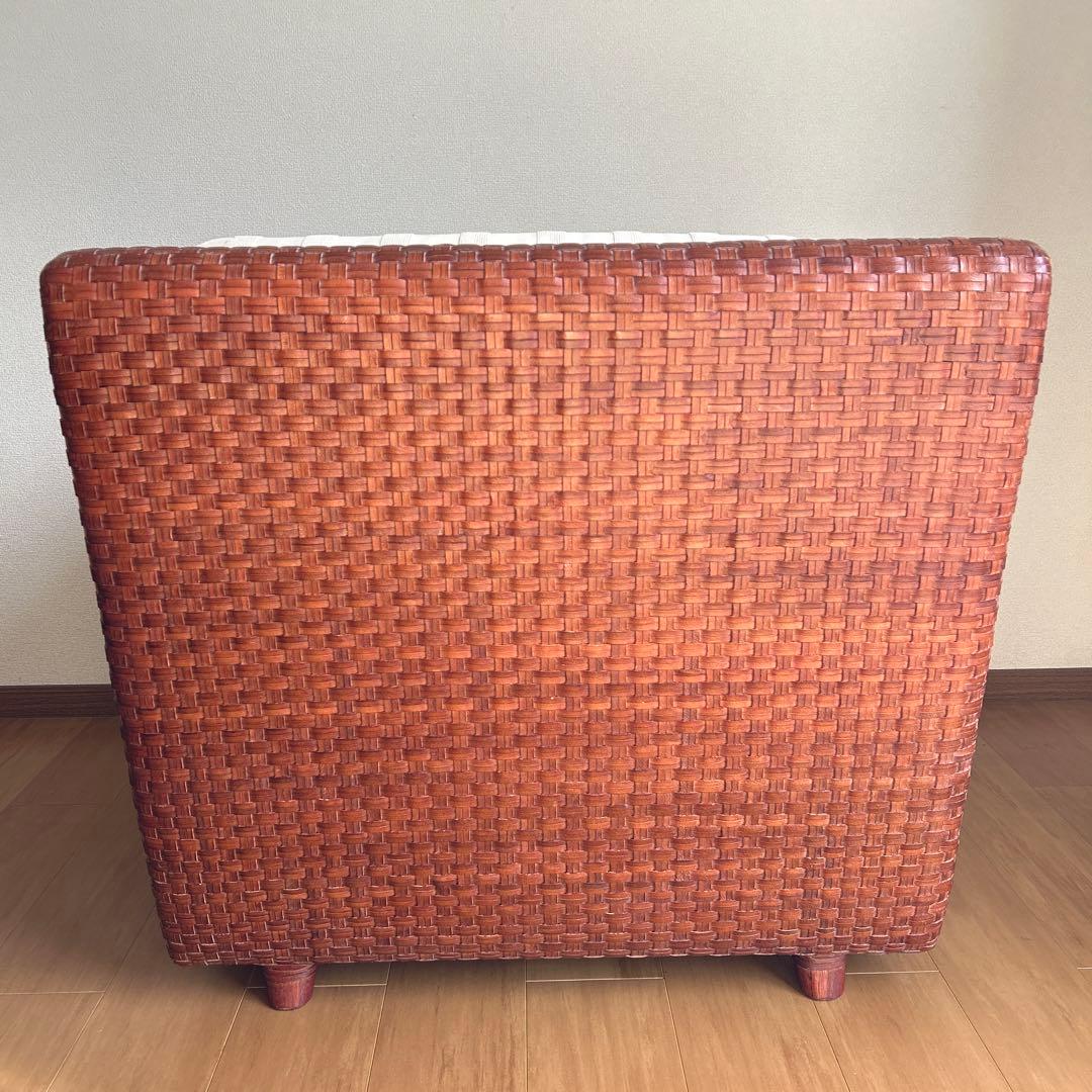 【希少】日本フクラのひとりがけソファー　マロニー　本革　モダン家具HUKLA