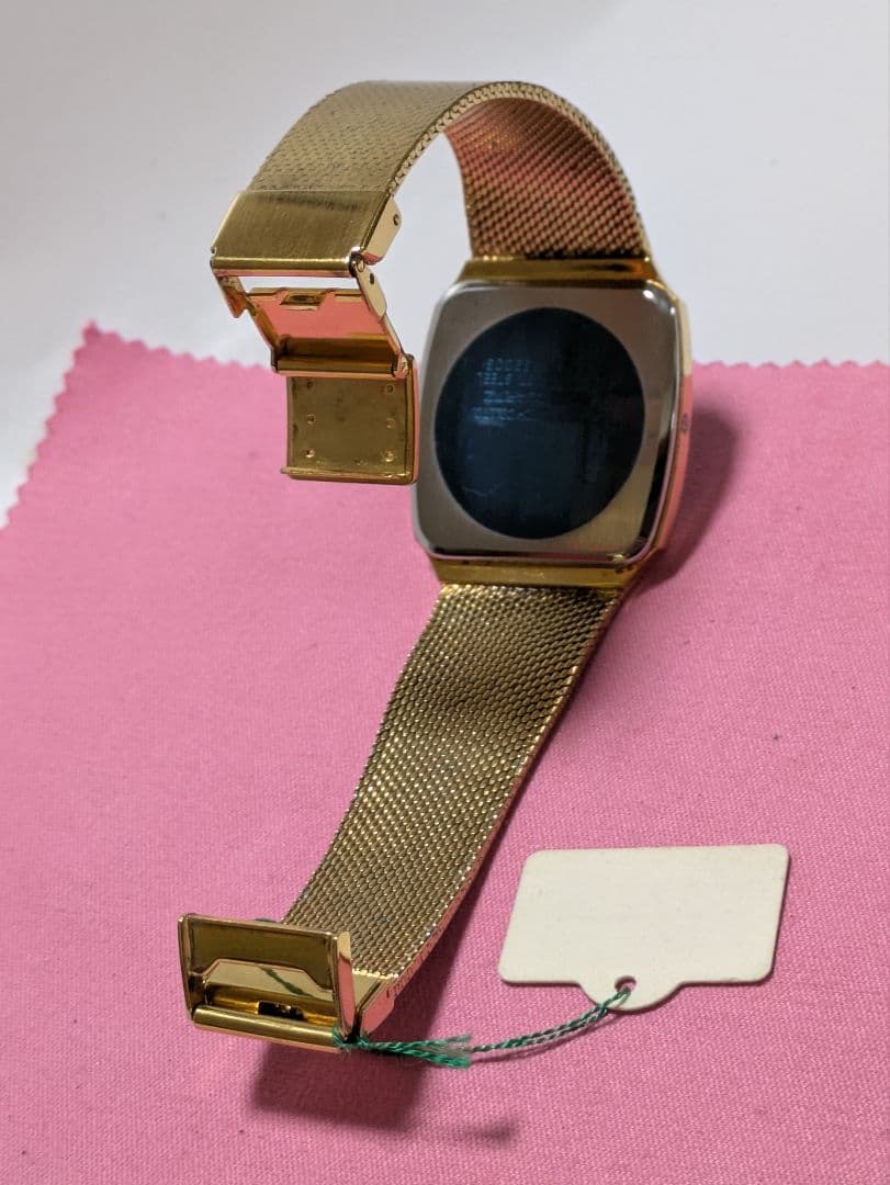 RICOH ブラック＆ ゴールド アンティーククォーツ腕時計