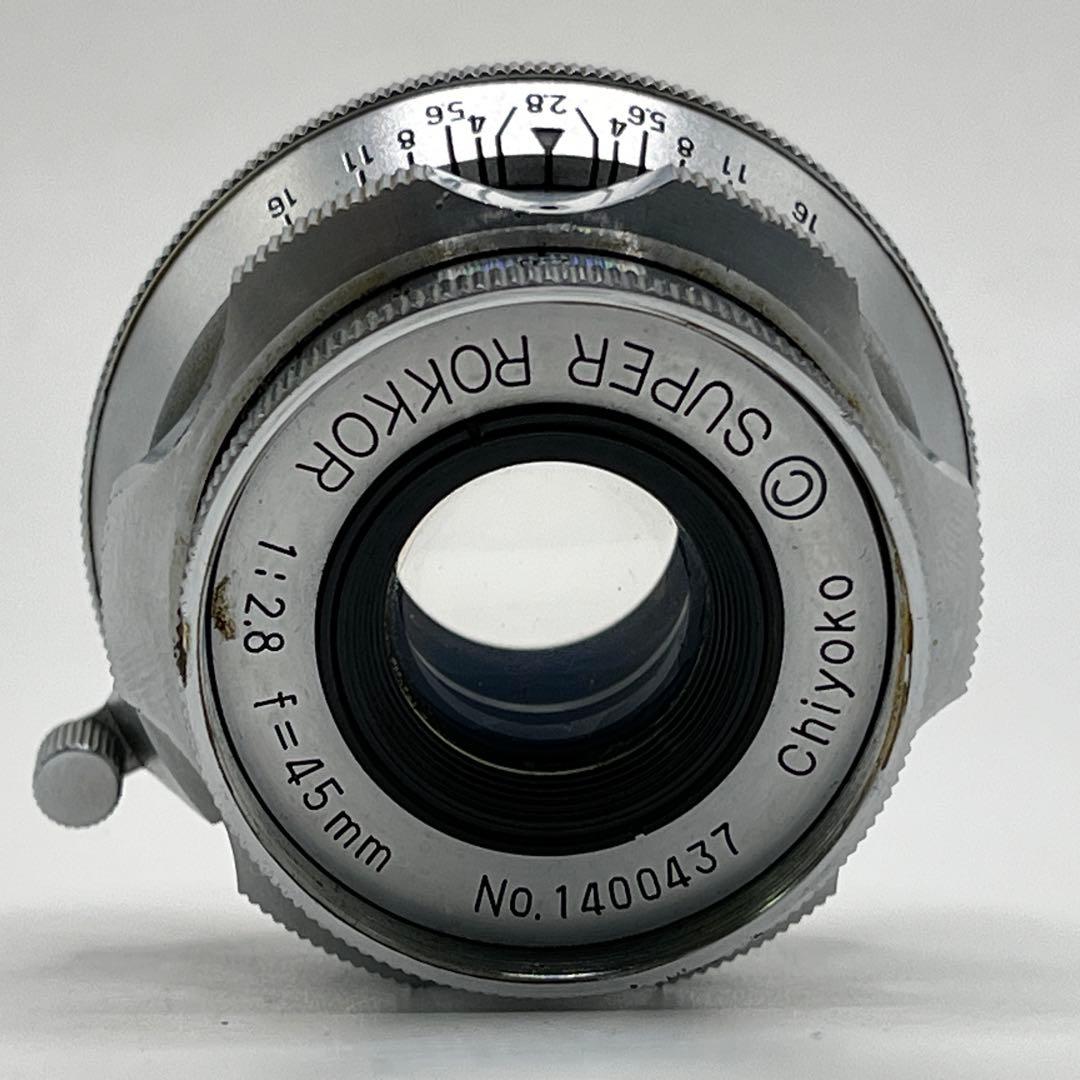 CHIYOKO SUPER ROKKOR 45mm f2.8 梅鉢 Lマウント