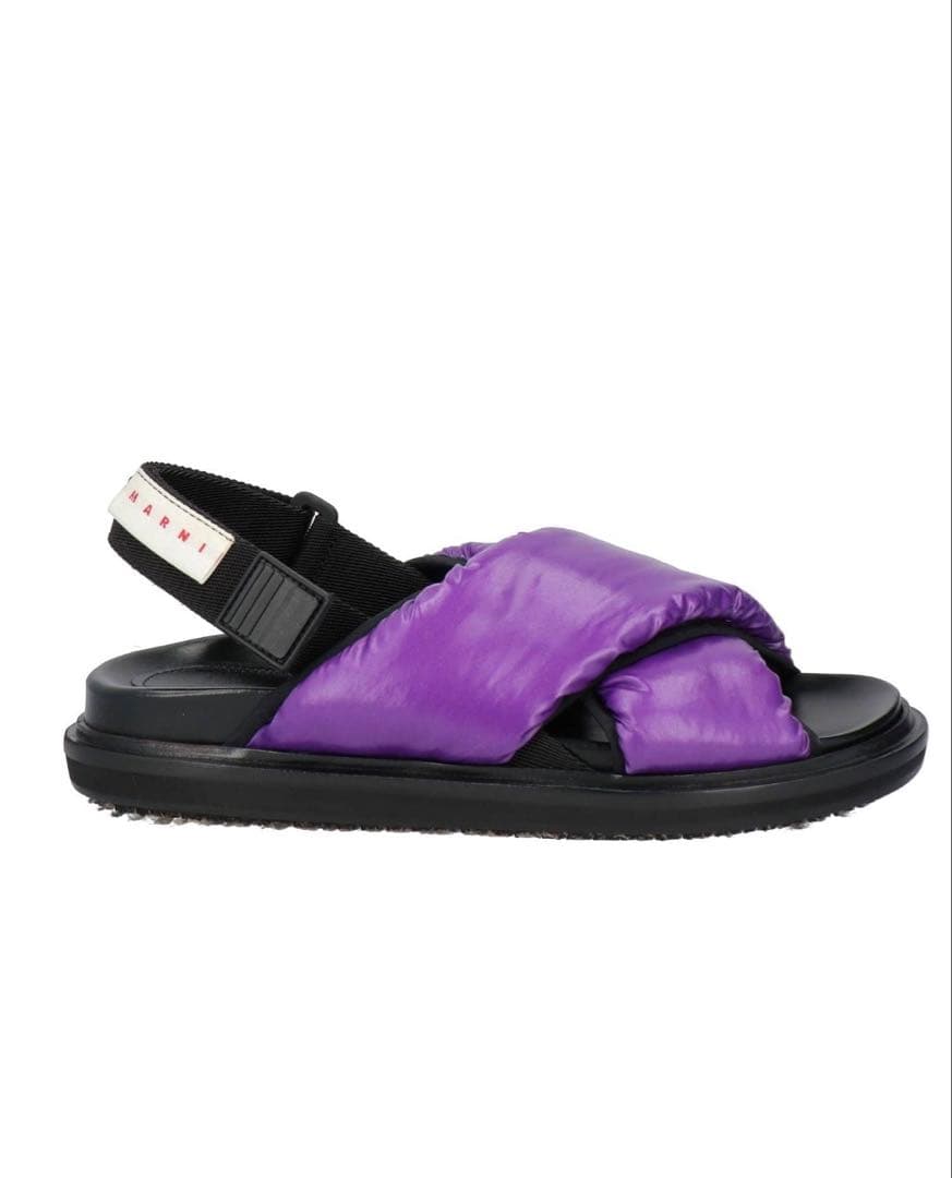 未使用! マルニ MARNI サンダル 38 パープル 紫
