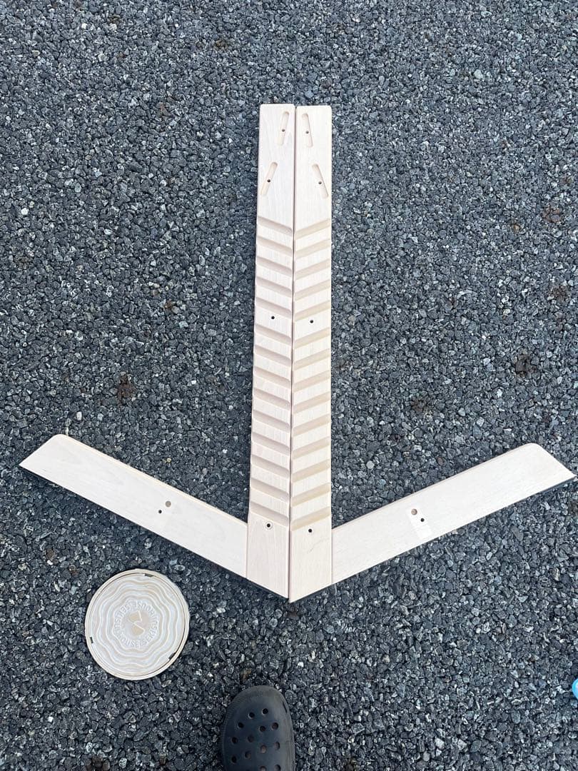 美品　ストッケ トリップトラップ シリアル7 ホワイトウォッシュ ハイチェア