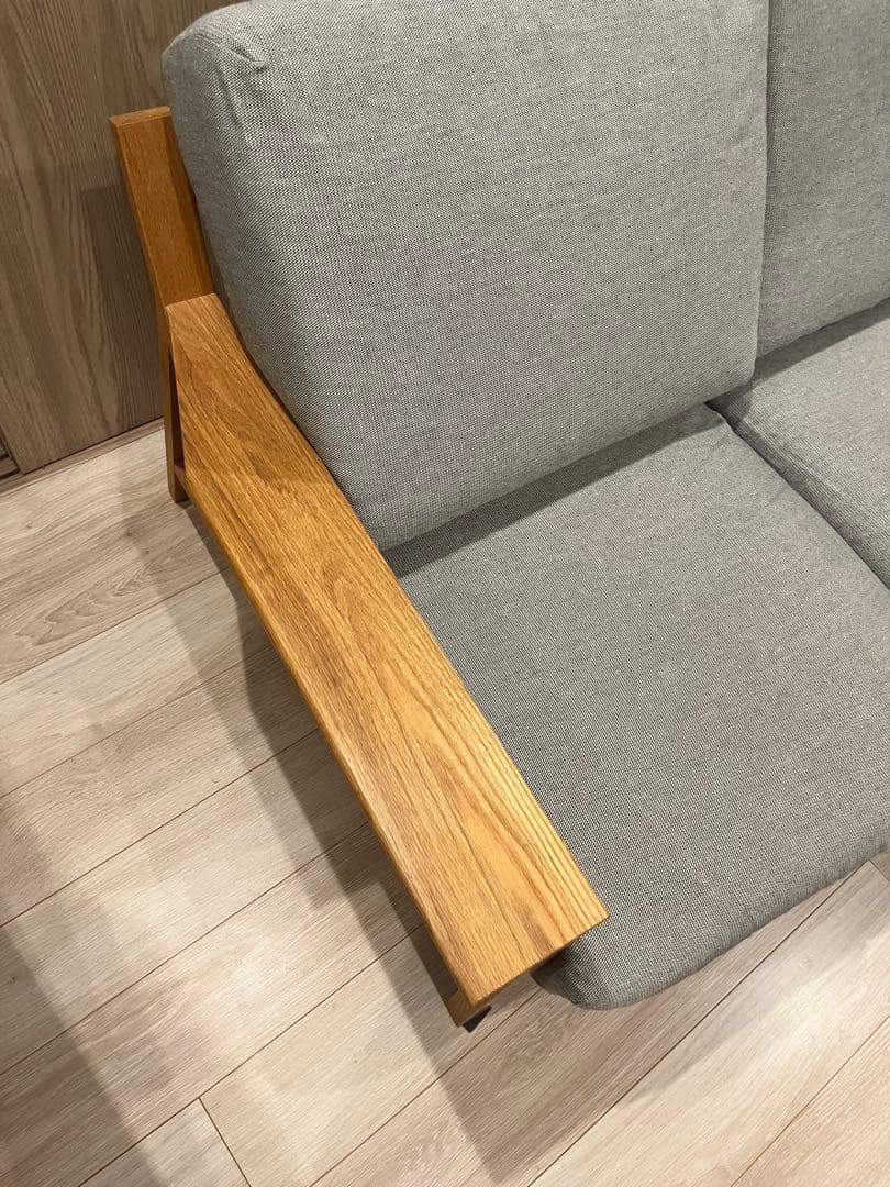 無印良品　2.5シーター木製ソファ