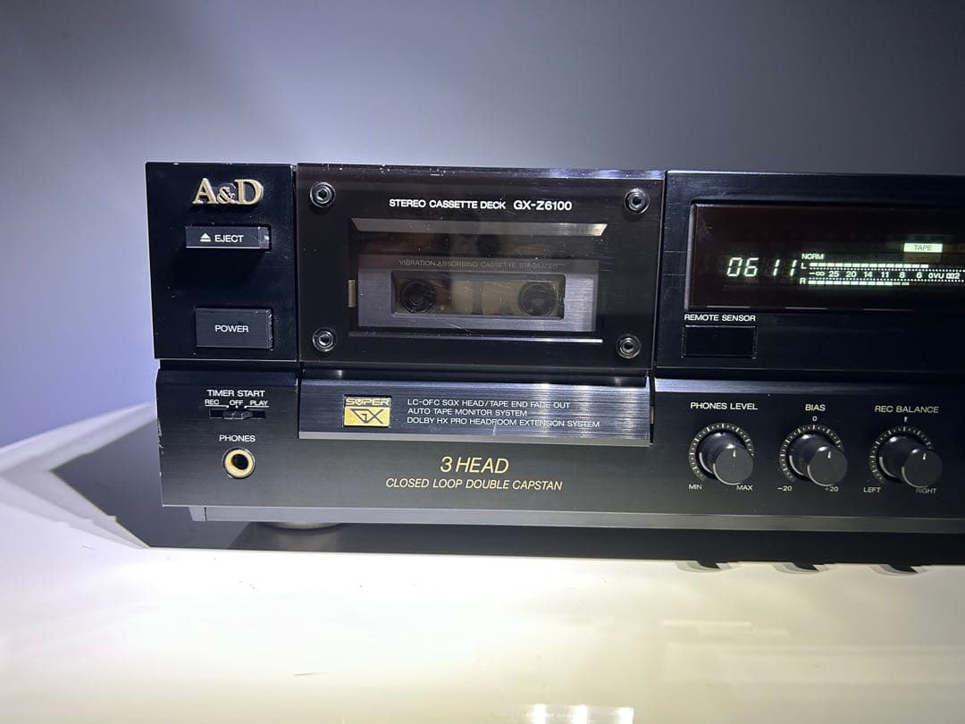 A&D 3ヘッドカセットデッキ GX-Z6100【動作品】