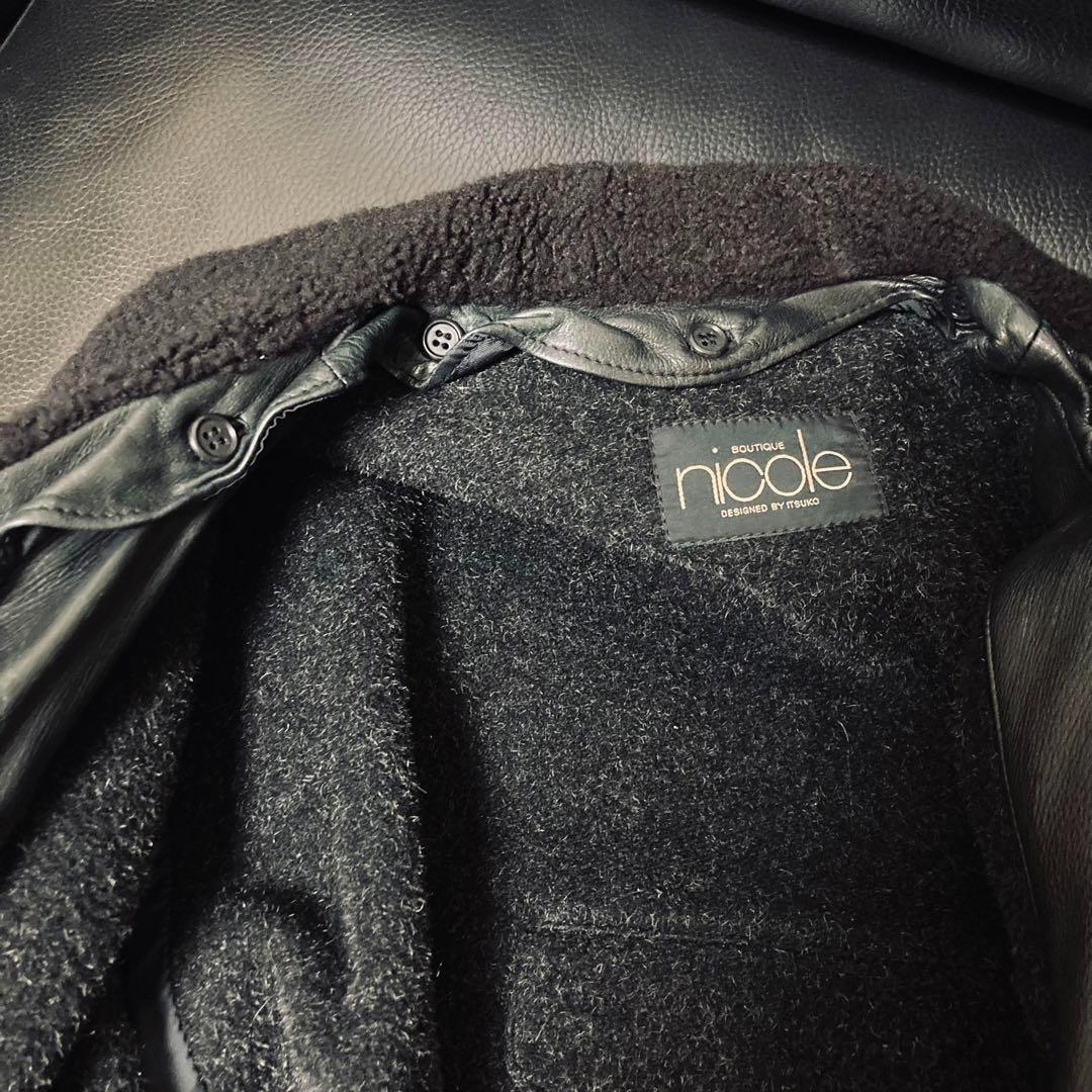 【革ジャン】boutique nicole ブティック ニコル シカ皮