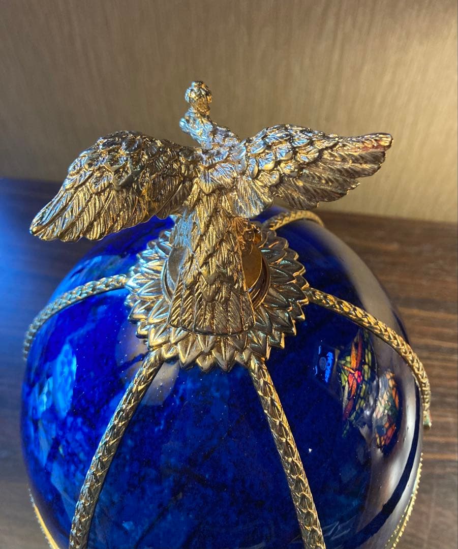 ラドガ インペリアルコレクション 青 ベネチアングラス デキャンタ 空瓶 空箱