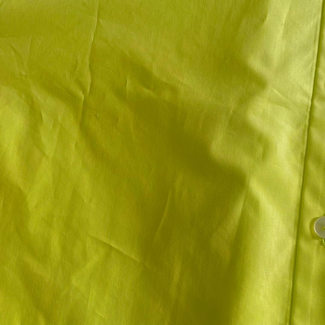 新品タグ付き エンフォルド ENFOLD 25AW フリルカラーシャツ ライム