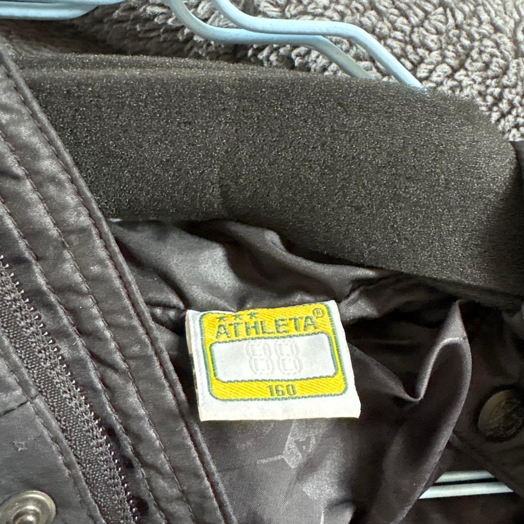 ATHLETA ベンチコート 160サイズ ブラック 迷彩柄