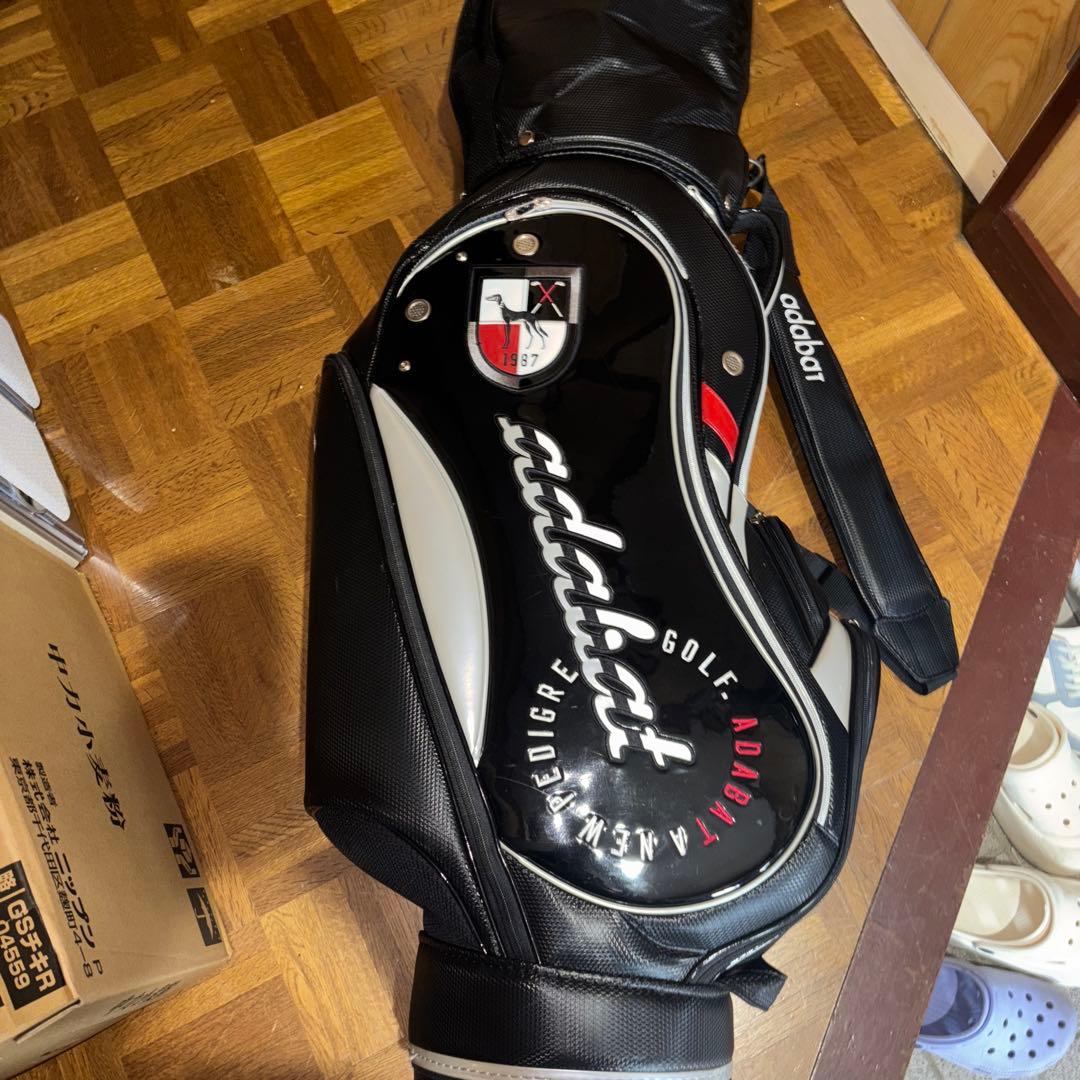 adabat キャディバッグ ブラック/ホワイト