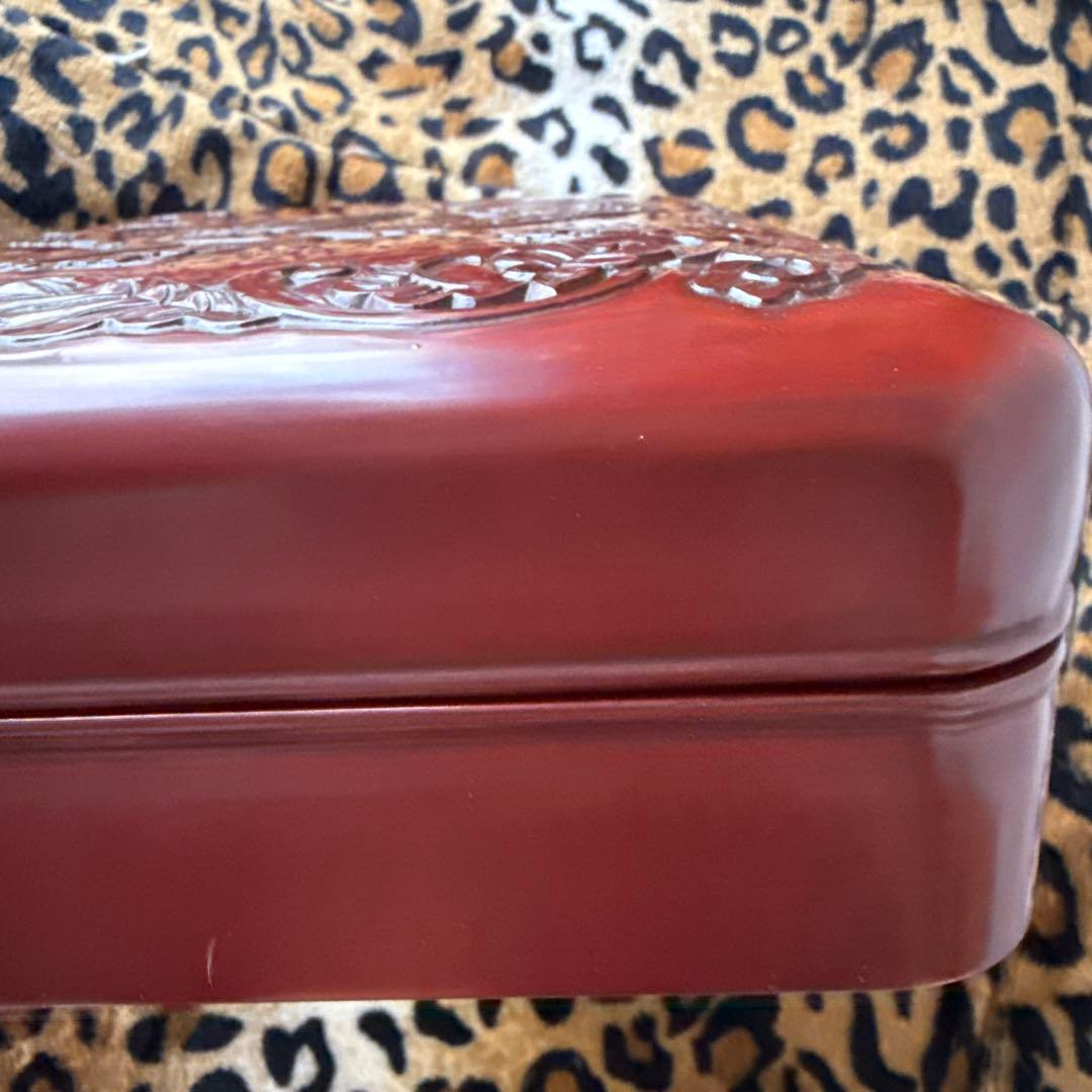 鎌倉彫★美品大作★鳳凰漆文箱