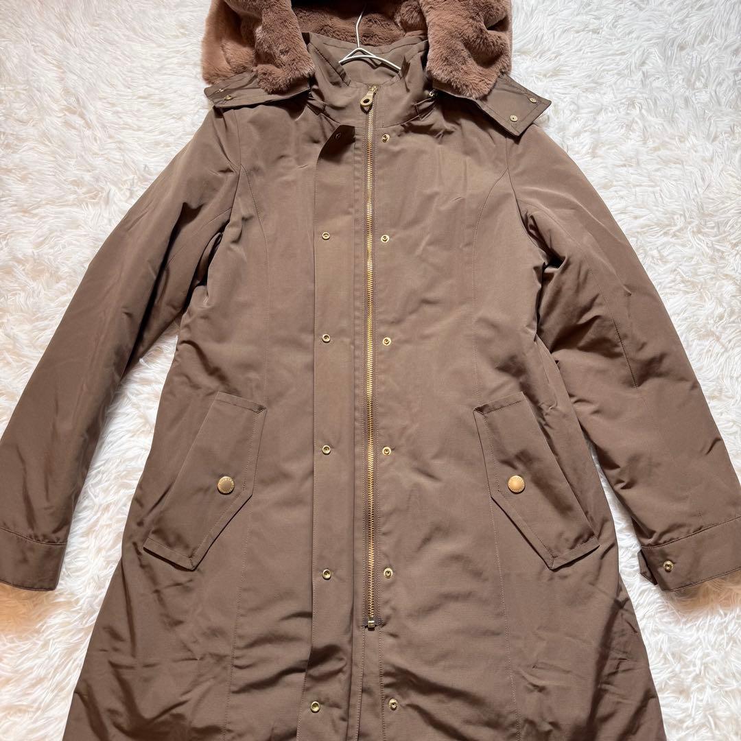 未使用級 ブルーレーベルクレストブリッジ モッズコート ファーフード ライナー付