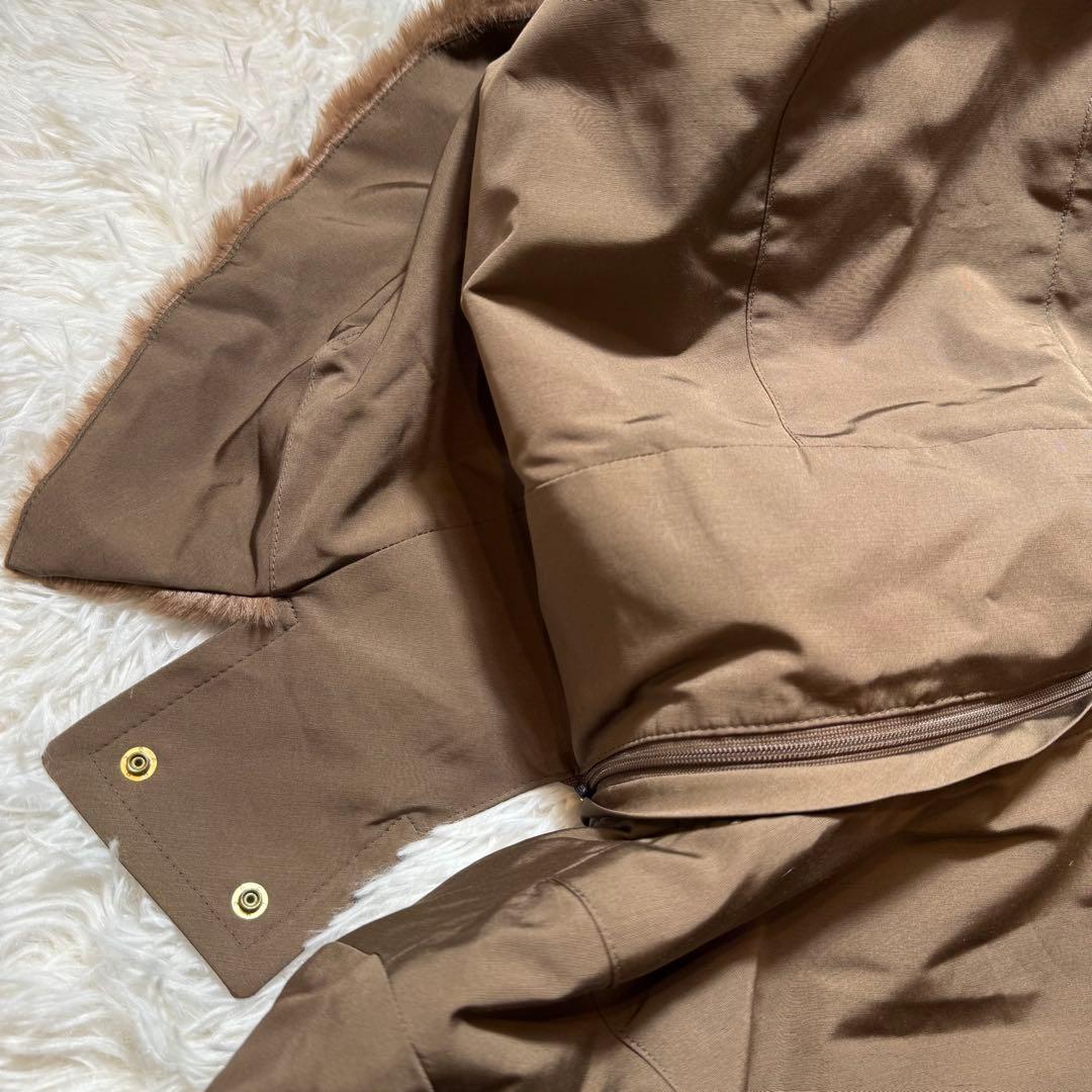 未使用級 ブルーレーベルクレストブリッジ モッズコート ファーフード ライナー付