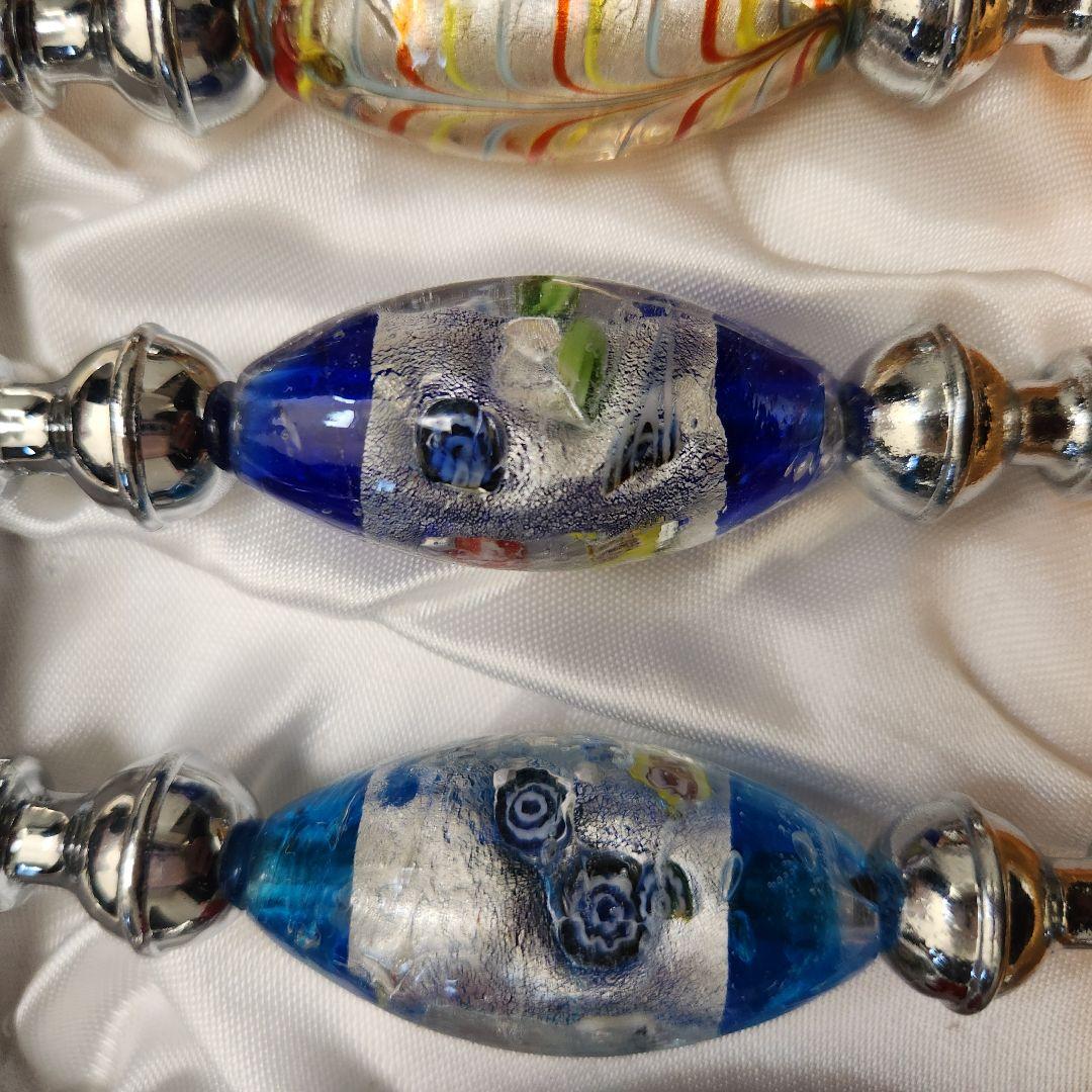 １１本セット　新品　クリスマス　キラキラ　ぷっくり イタリアベネチアンガラス調