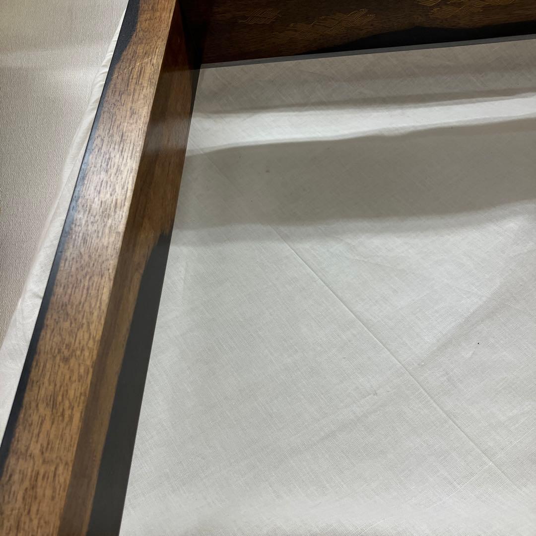 茶道具　炉縁　縞柿蒔絵　萩井好斎作　共箱　50 万(税抜)購入　S38RF