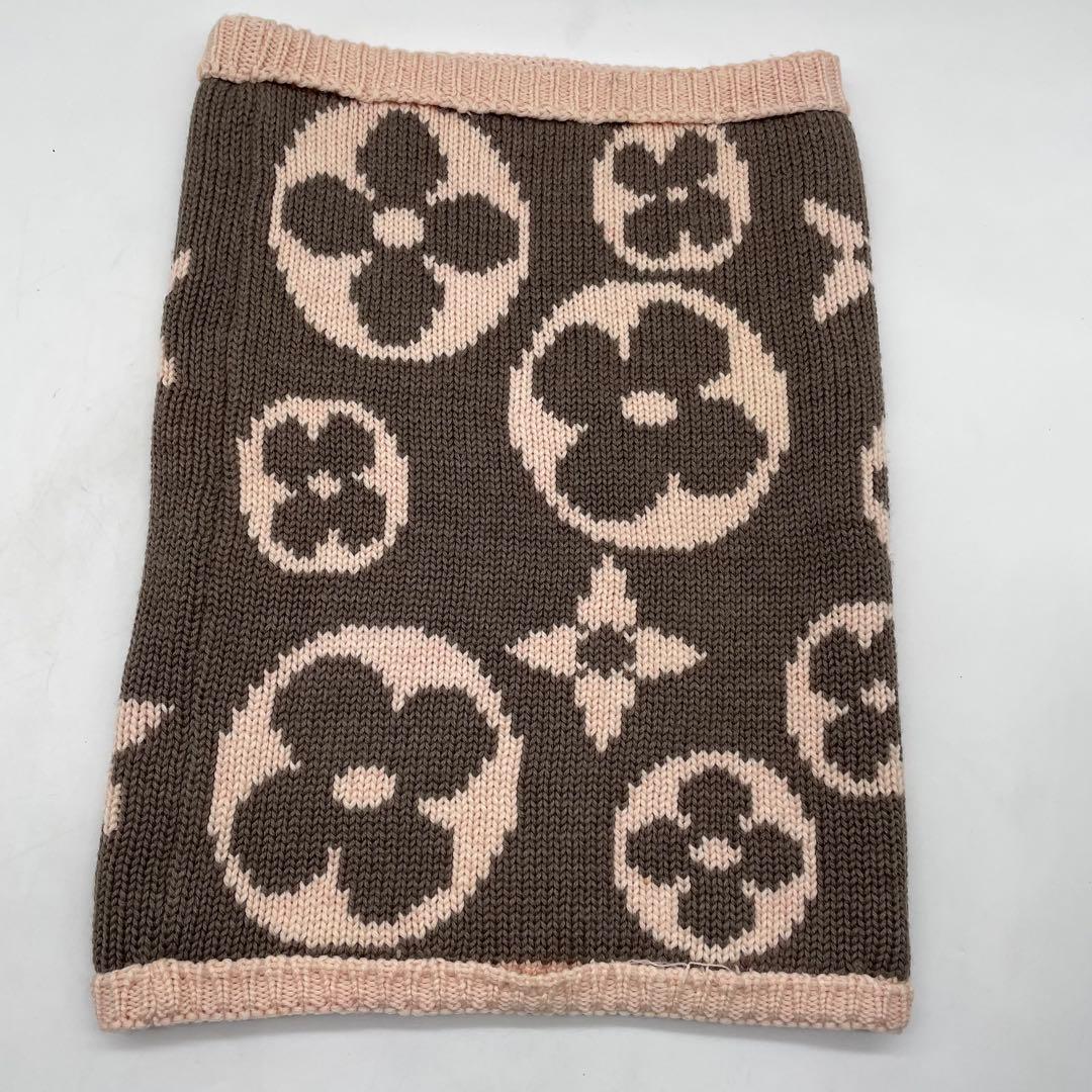 【極美品】ルイヴィトン　スヌード　モノグラム　ピンク