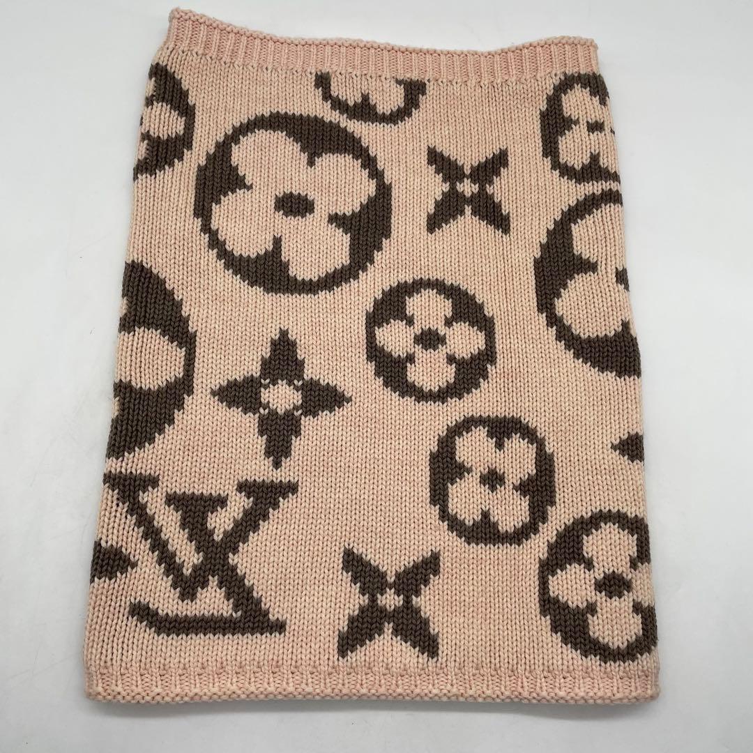 【極美品】ルイヴィトン　スヌード　モノグラム　ピンク