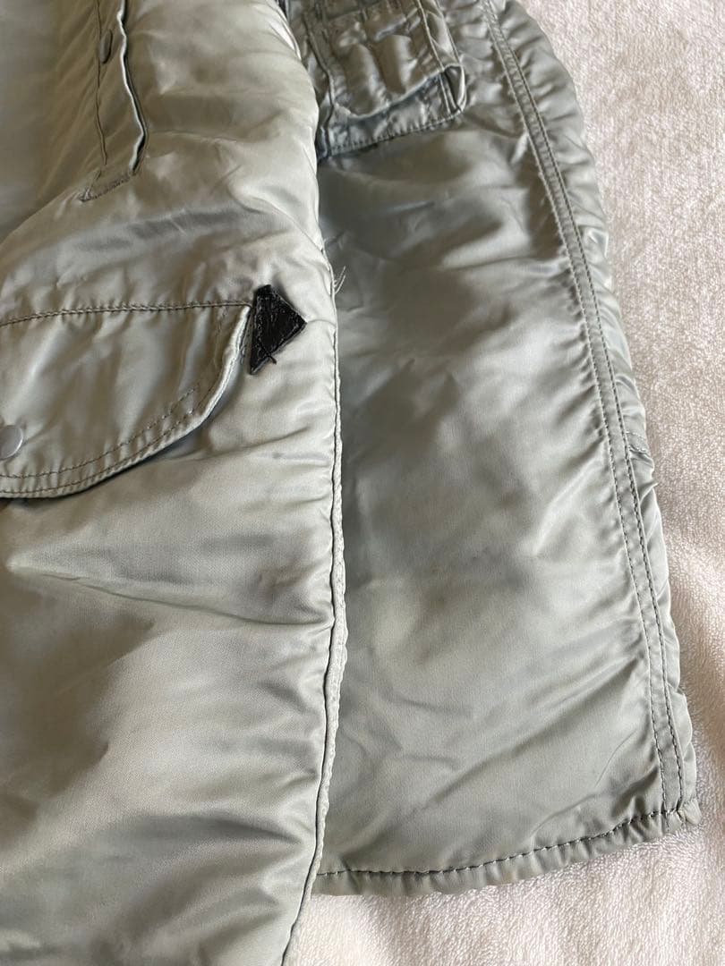 80s 3本線 USA製 旧タグ ALPHA N-3B シルバー