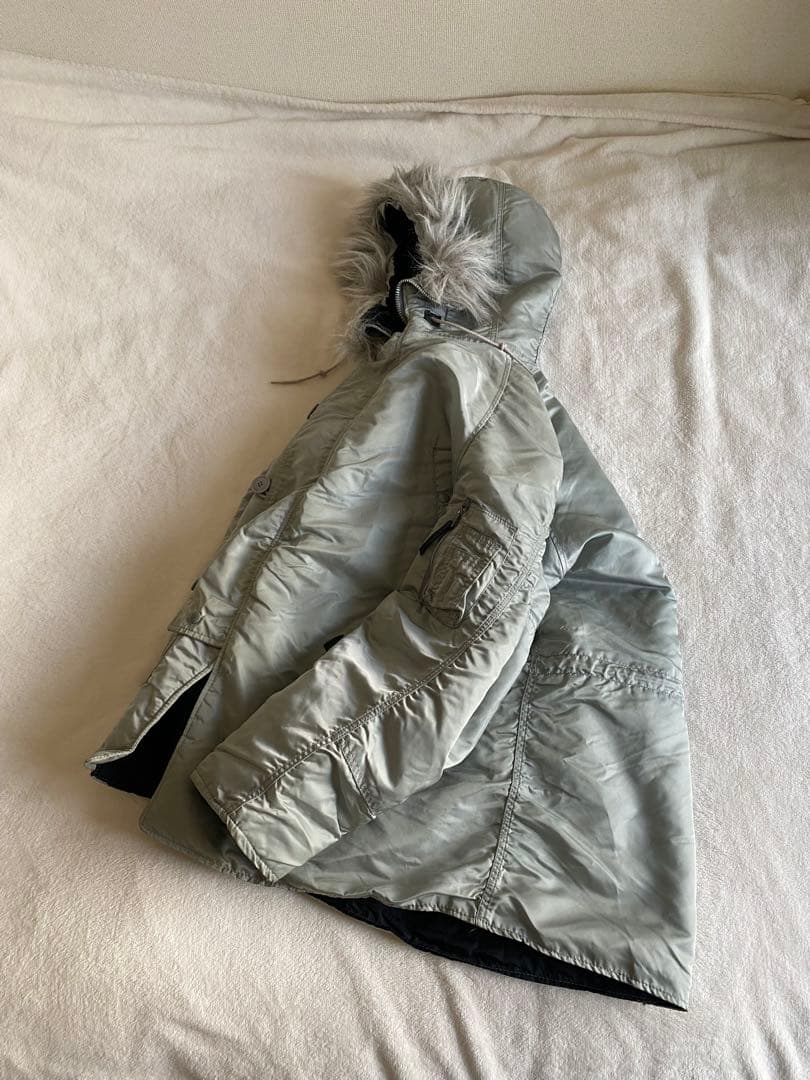 80s 3本線 USA製 旧タグ ALPHA N-3B シルバー