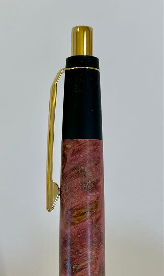 野原工芸 スタビライズドウッド メープル瘤 2色染 シャーペン