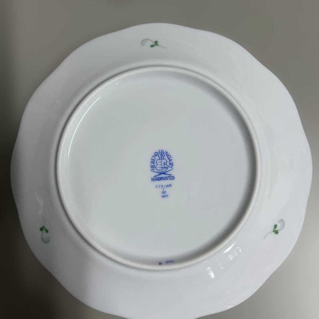 美品Herend HA 517 中皿 19cm 金彩 ヘレンドアピシウスのハーブ