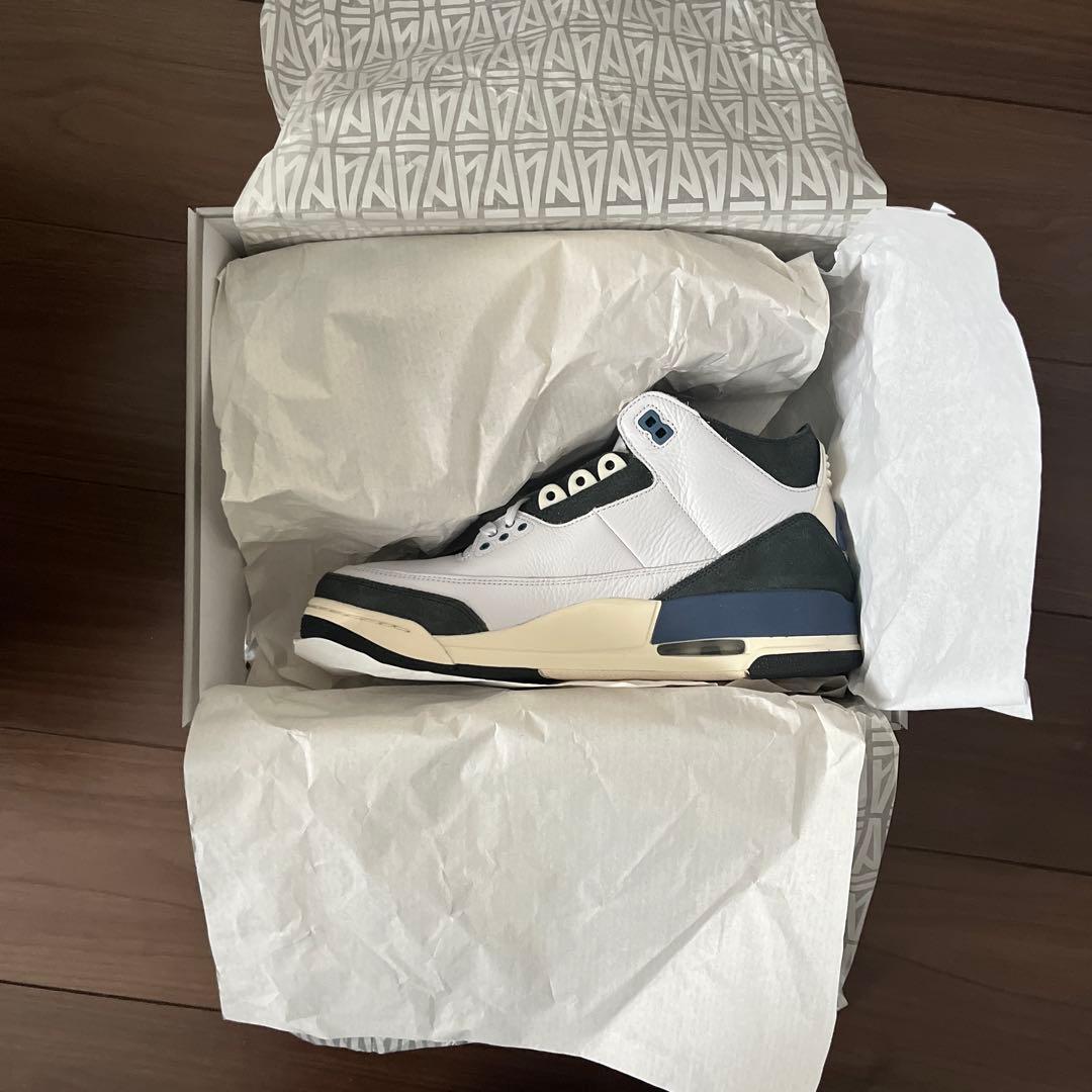 Air Jordan 3 アママニエール　ホワイト/ブラック/ネイビー