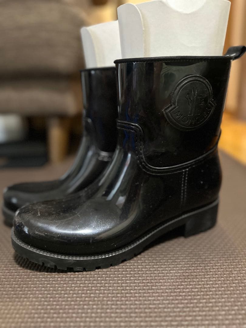 まみこさんに捧ぐ MONCLER ブラック レインブーツ size 39