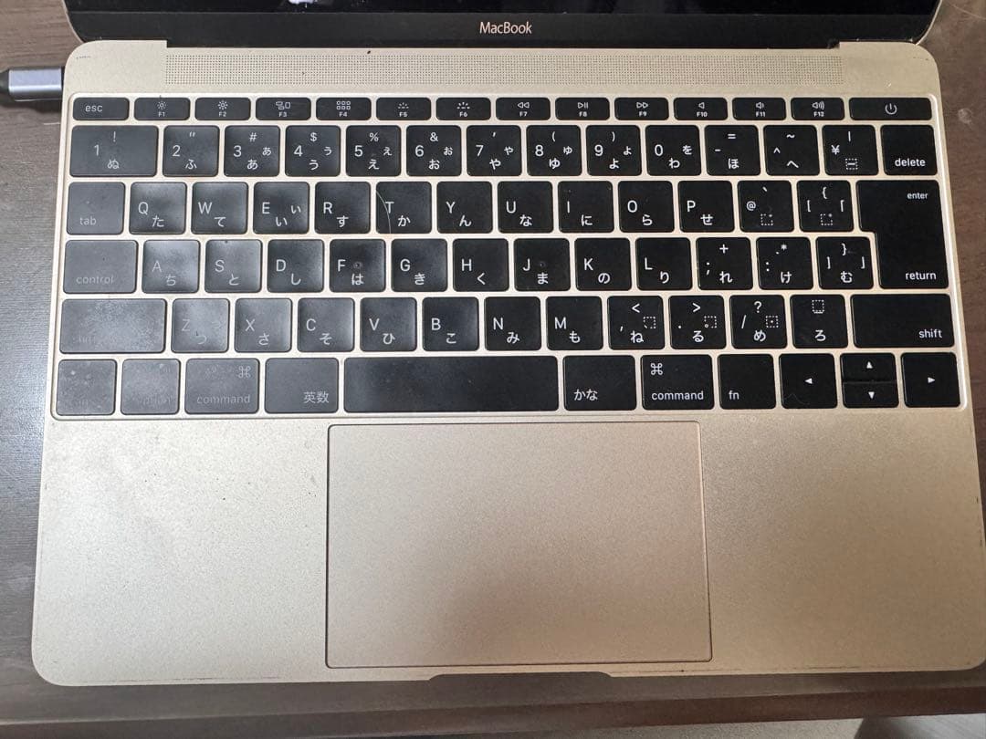 MacBook ゴールド 日本語配列