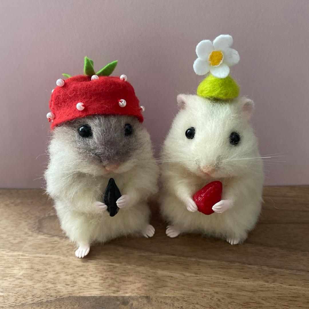 【羊毛フェルト】ハムスター★オーダー（apple mango）