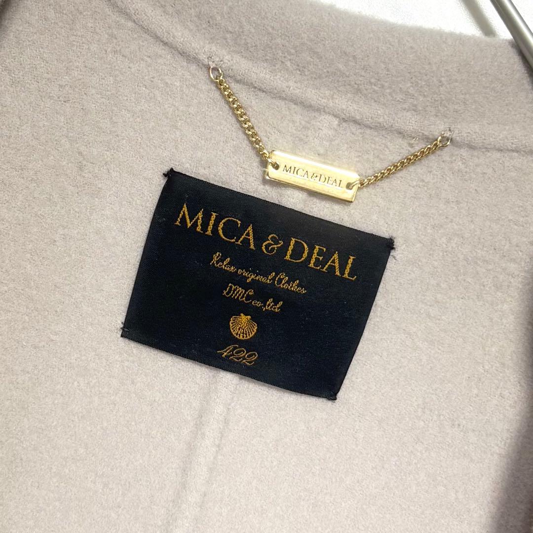 MICA&DEAL マイカ＆ディール / ウールリバーコート グレージュ