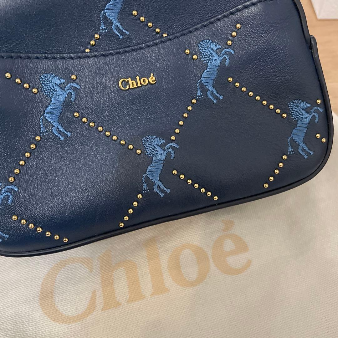 Chloé ネイビー ボディバッグ